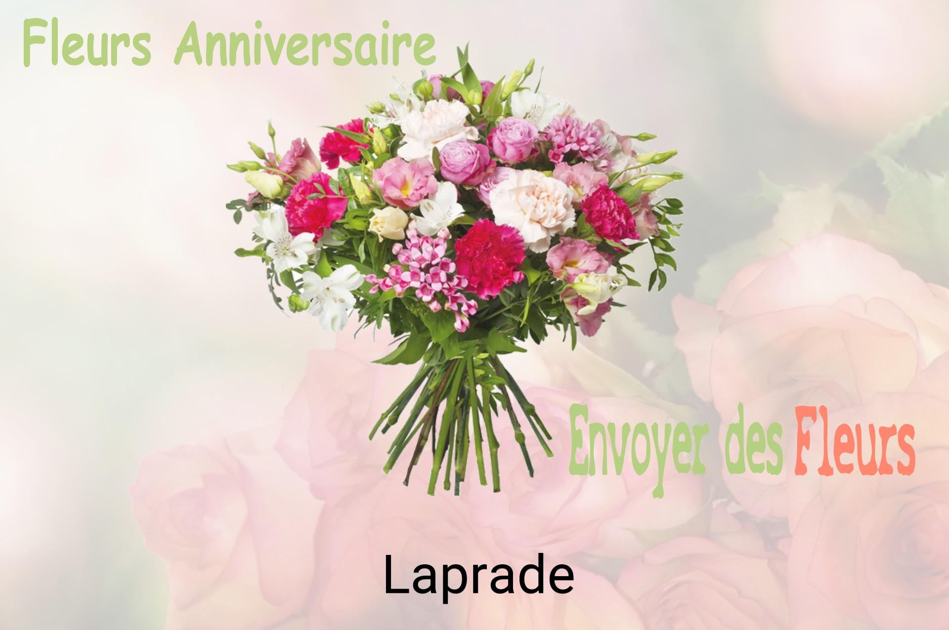 Bouquet de fleurs d’anniversaire livré à Laprade